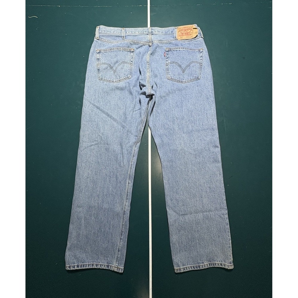 Vintage 80s Levi's 501 Button Fly Denim Jeans Straight Leg 38x30 Mint Condition - Picture 2 of 16